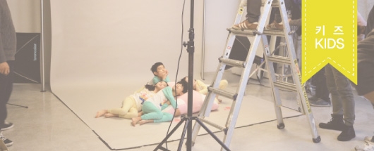 라쉬반 아동복 언더웨어 웨어링 촬영스케치