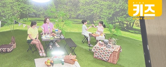 접이식테이블 신세계 홈쇼핑 생방송 촬영스케치