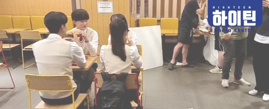 롯데리아 광고 촬영스케치